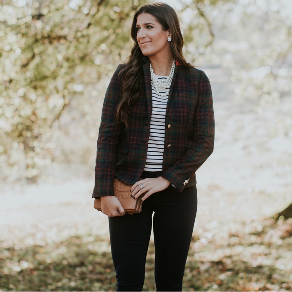 J.Crew Patterned schoolboy blazer
